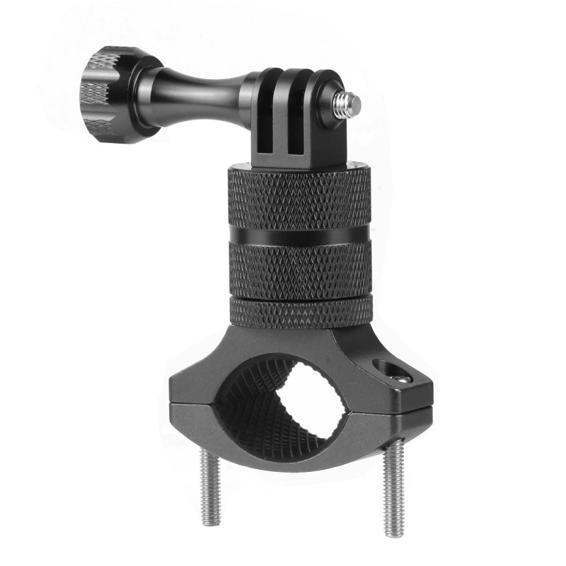 Suporte para guidão de bicicleta/motocicleta - braçadeira de metal - suporte para câmera - giratório 360 - para câmeras GoPro