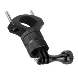 Suporte para guidão de bicicleta/motocicleta - braçadeira de metal - suporte para câmera - giratório 360 - para câmeras GoPro