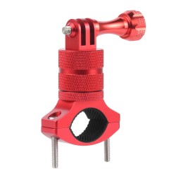 Suporte para guidão de bicicleta/motocicleta - braçadeira de metal - suporte para câmera - giratório 360 - para câmeras GoPro