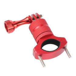 Suporte para guidão de bicicleta/motocicleta - braçadeira de metal - suporte para câmera - giratório 360 - para câmeras GoPro