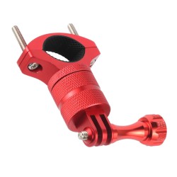 Suporte para guidão de bicicleta/motocicleta - braçadeira de metal - suporte para câmera - giratório 360 - para câmeras GoPro