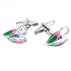 Botões de punho esmaltados coloridos - selim de bicicleta oco