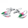 Botões de punho esmaltados coloridos - selim de bicicleta oco