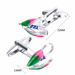 Botões de punho esmaltados coloridos - selim de bicicleta oco