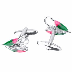 Botões de punho esmaltados coloridos - selim de bicicleta oco
