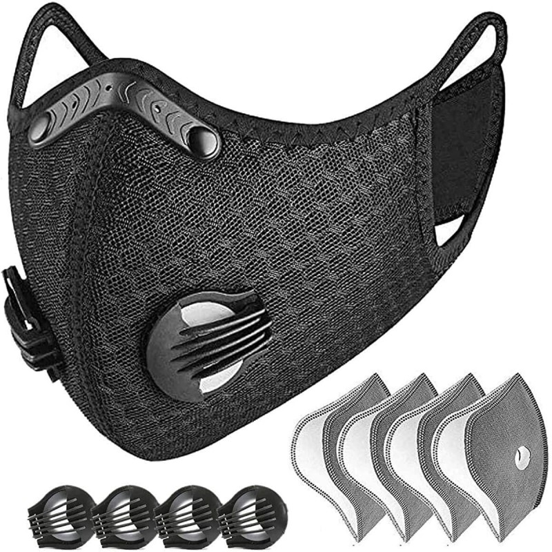 Protective face mask - wind / dust-windproof - PM25 active carbon filter - double air valveMouth masks