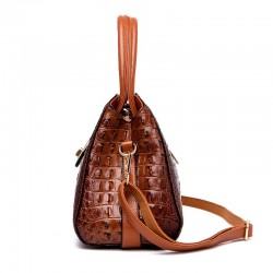 Bolsa de ombro elegante - padrão de pele de crocodilo