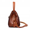 Bolsa de ombro elegante - padrão de pele de crocodilo