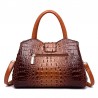 Bolsa de ombro elegante - padrão de pele de crocodilo