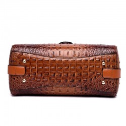 Bolsa de ombro elegante - padrão de pele de crocodilo