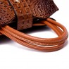 Bolsa de ombro elegante - padrão de pele de crocodilo