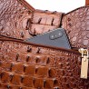 Bolsa de ombro elegante - padrão de pele de crocodilo