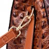 Bolsa de ombro elegante - padrão de pele de crocodilo
