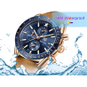 BENYAR - relógio Quartz esportivo - à prova d'água - pulseira de couro