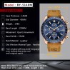 BENYAR - relógio Quartz esportivo - à prova d'água - pulseira de couro