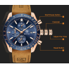 BENYAR - relógio Quartz esportivo - à prova d'água - aço inoxidável