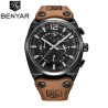 BENYAR - relógio Quartz esportivo - à prova d'água - pulseira de couro