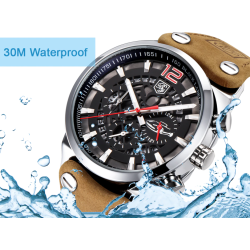 BENYAR - sports Quartz watch - waterproof - leather strapWatches