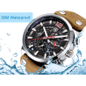 BENYAR - sports Quartz watch - waterproof - leather strapWatches