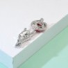 Crystal brooch - red lips / Be Quiet gestureBrooches
