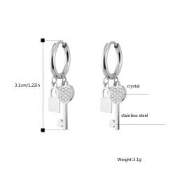Crystal key / lock - earringsEarrings