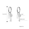 Crystal key / lock - earringsEarrings