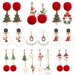 Brincos de Natal - Papai Noel - árvore de natal - guirlanda
