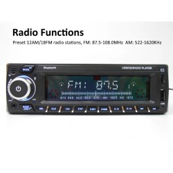 1 Din car radio - DAB plus - remote - Bluetooth - handsfree - ISO - TF - USB - AuxDin 1