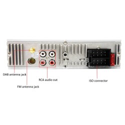 1 Din car radio - DAB plus - remote - Bluetooth - handsfree - ISO - TF - USB - AuxDin 1
