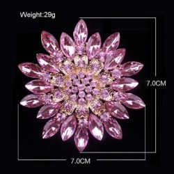 Big daisy flower - crystal broochBrooches
