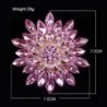 Flor de margarida grande - broche de cristal