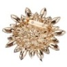 Flor de margarida grande - broche de cristal