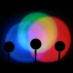 Lâmpada do pôr do sol do arco-íris - projetor de luz colorida - LED - Bluetooth - WiFi