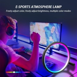 Luz ambiente inteligente - lâmpada noturna - controle de aplicativos - USB - LED - RGB