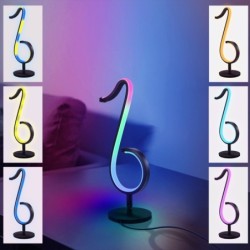 LED night light - Bluetooth - app control - 180° rotating - RGB - musical note shapeLights & lighting