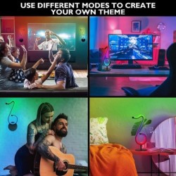 LED night light - Bluetooth - app control - 180° rotating - RGB - musical note shapeLights & lighting