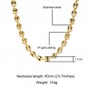Coffee beans shaped link chain - necklace - stainless steel - unisex - waterproofNecklaces