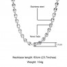 Coffee beans shaped link chain - necklace - stainless steel - unisex - waterproofNecklaces