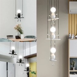 Lâmpada de teto moderna - bonecas de ferro sentadas