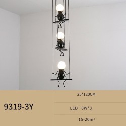 Lâmpada de teto moderna - bonecas de ferro sentadas