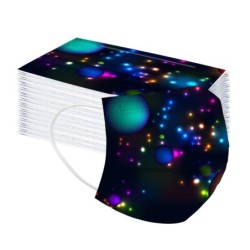 Protective face / mouth mask - disposable - 3-ply - colorful stars printed - for children - 50 piecesMouth masks