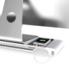 Suporte para monitor/computador em alumínio - com 4 portas USB
