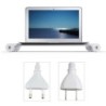 Suporte para monitor/computador em alumínio - com 4 portas USB