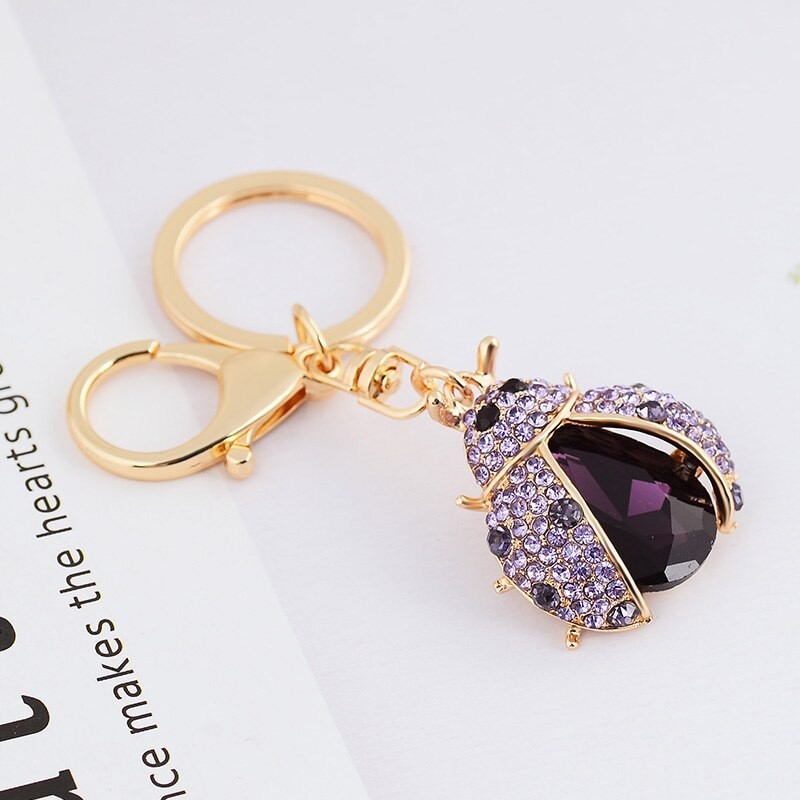 Crystal insect shape keychainKeyrings