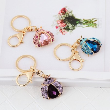 Crystal insect shape keychainKeyrings