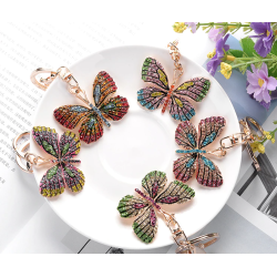 Full crystal butterfly - keychainKeyrings