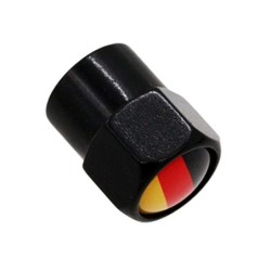 Car wheel valves - metal caps - German flag - 4 piecesValve caps