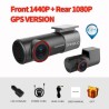 SAMEUO U700 - dash cam - front / rear camera - video recorder - QHD 1944P - DVR - WiFiDash cams
