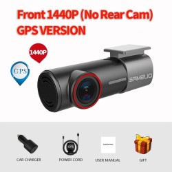 SAMEUO U700 - dash cam - front / rear camera - video recorder - QHD 1944P - DVR - WiFiDash cams