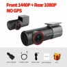 SAMEUO U700 - dash cam - front / rear camera - video recorder - QHD 1944P - DVR - WiFiDash cams